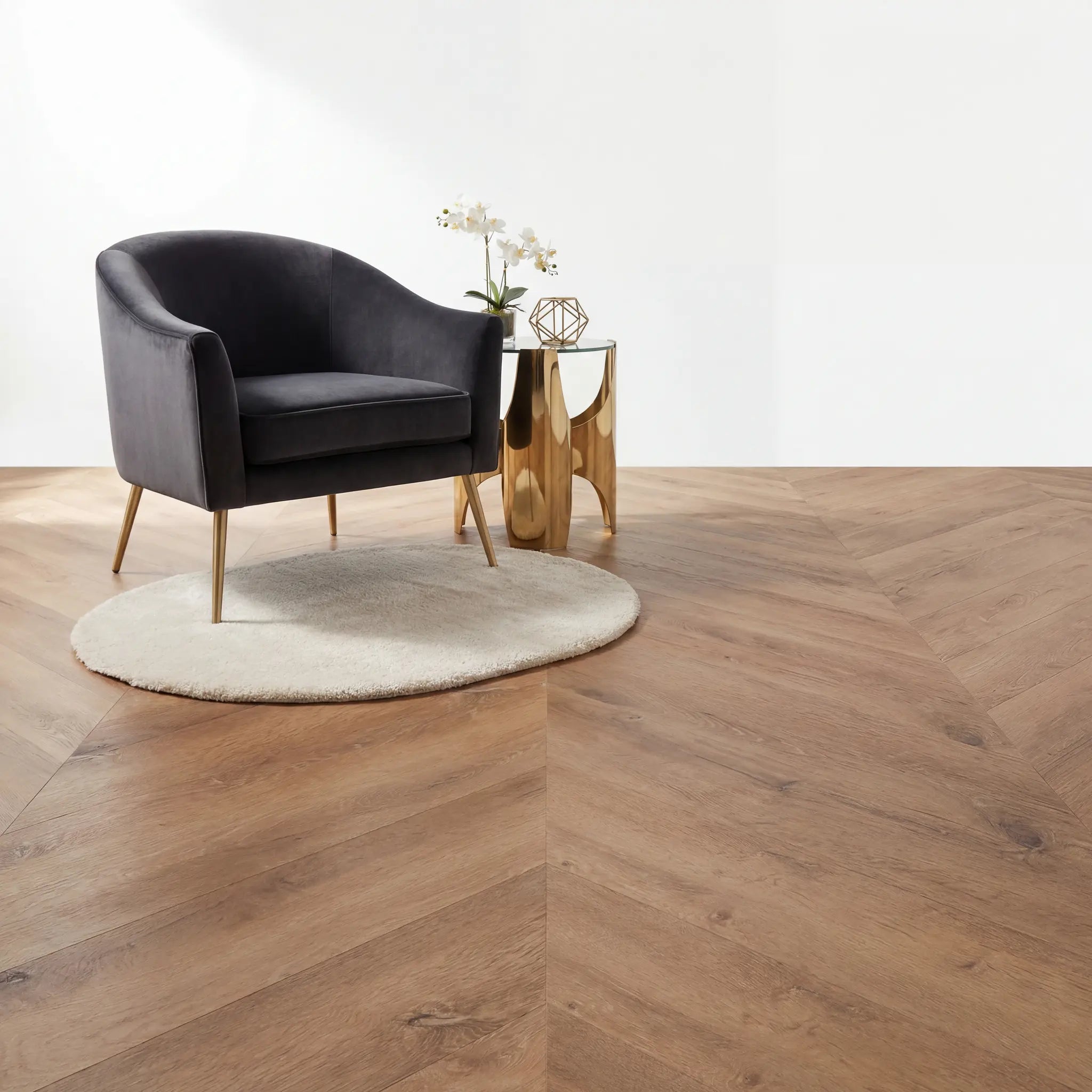 Lux Tenebrae Chevron Warm Oak Plak PVC