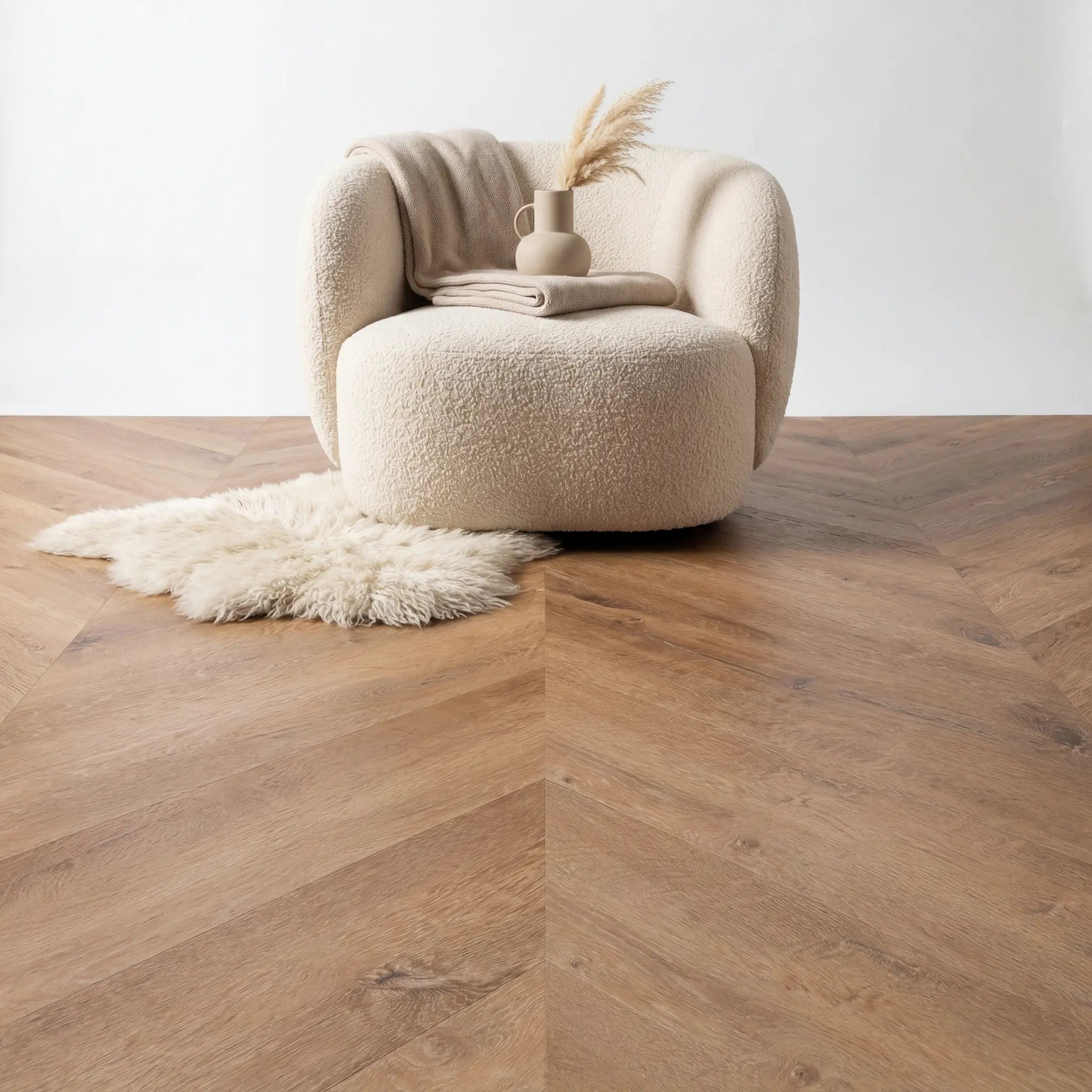 Lux Tenebrae Chevron Warm Oak Plak PVC - Afbeelding 3