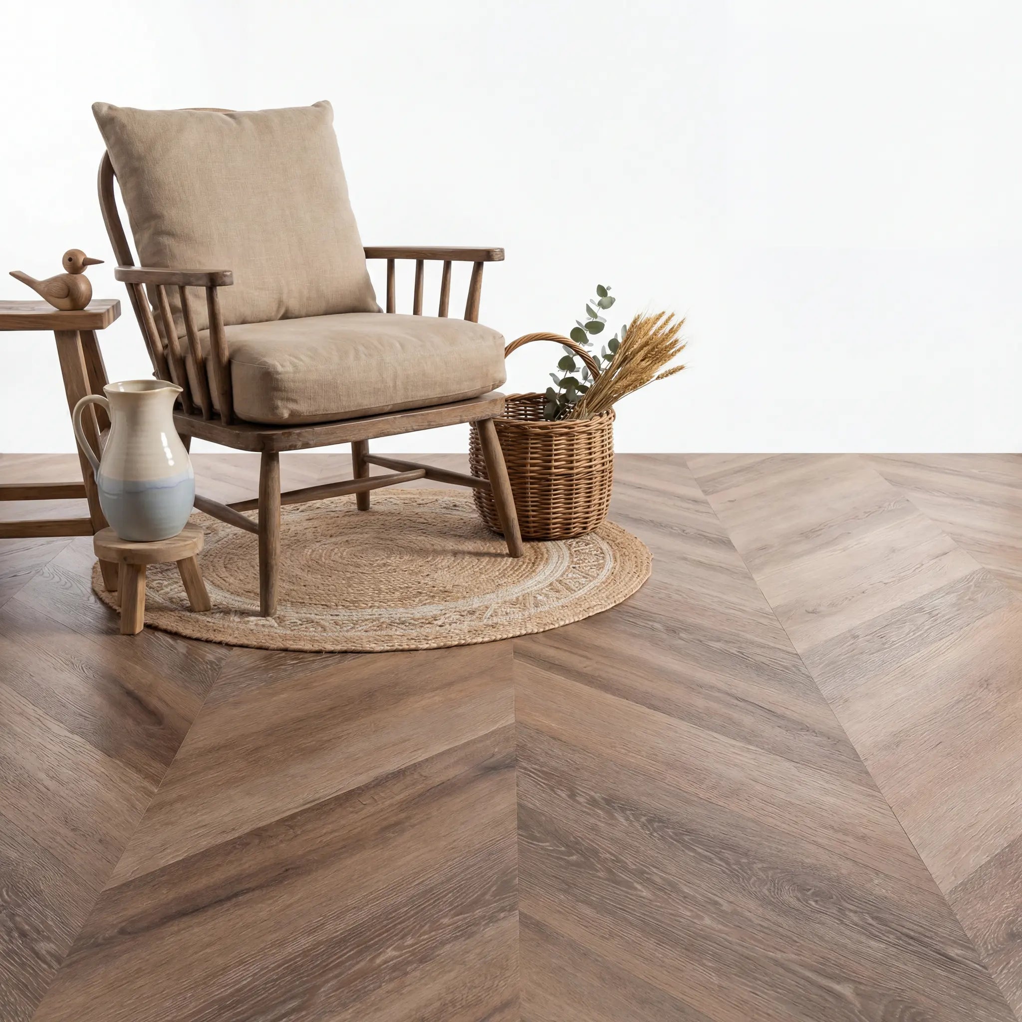 Lux Tenebrae Chevron Dark Oak Plak PVC - Afbeelding 3