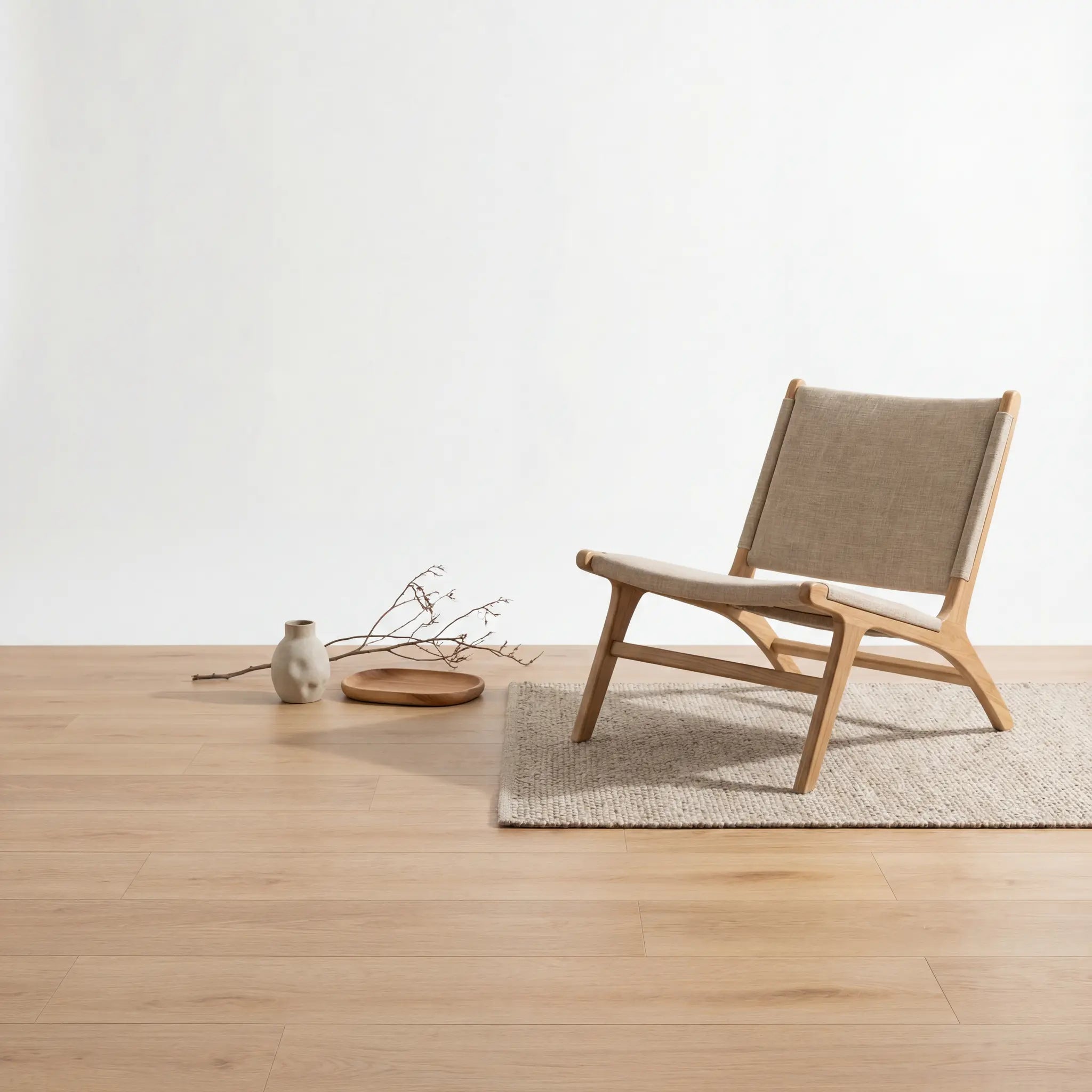 Madera Rechte Plank Beige Plak PVC - Afbeelding 4