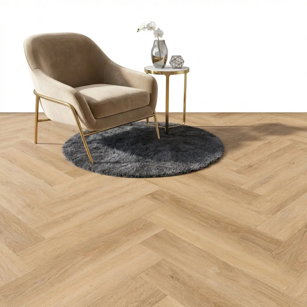 Madera Visgraat Natural Plak PVC - Afbeelding 3