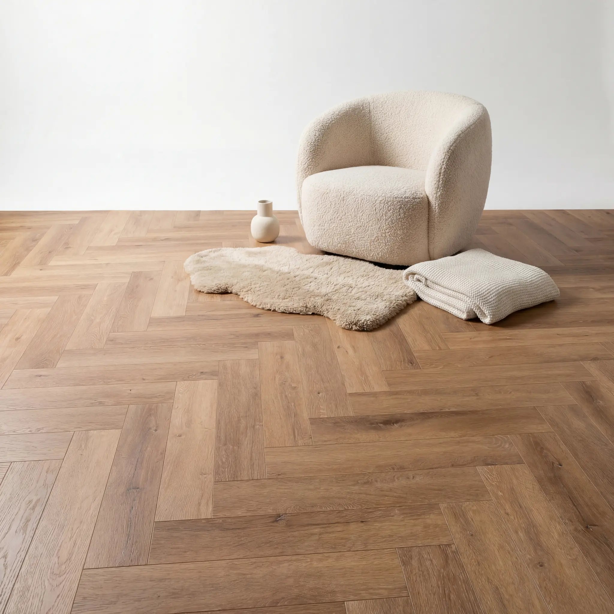 Lux Tenebrae Visgraat Warm Oak Plak PVC - Afbeelding 4