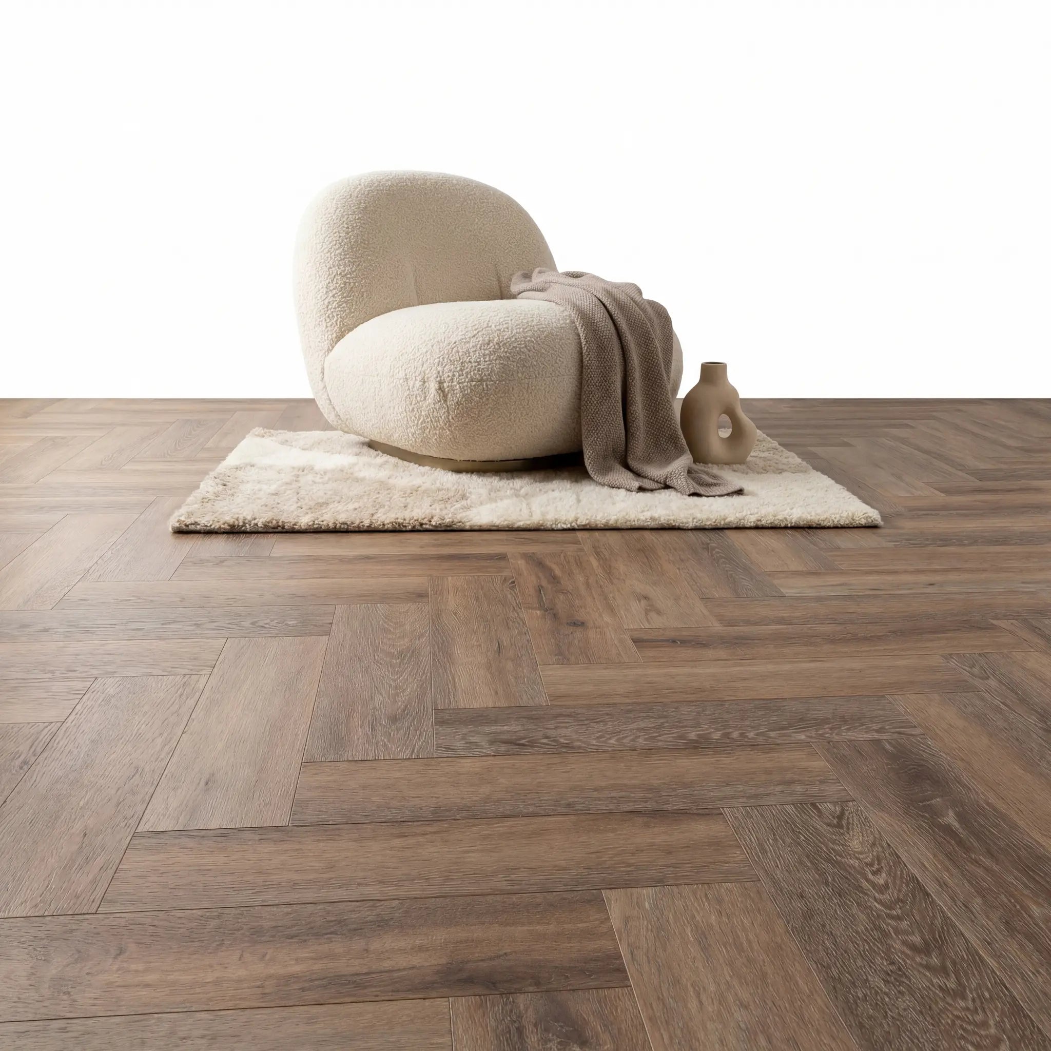 Lux Tenebrae Visgraat Dark Oak Plak PVC - Afbeelding 4