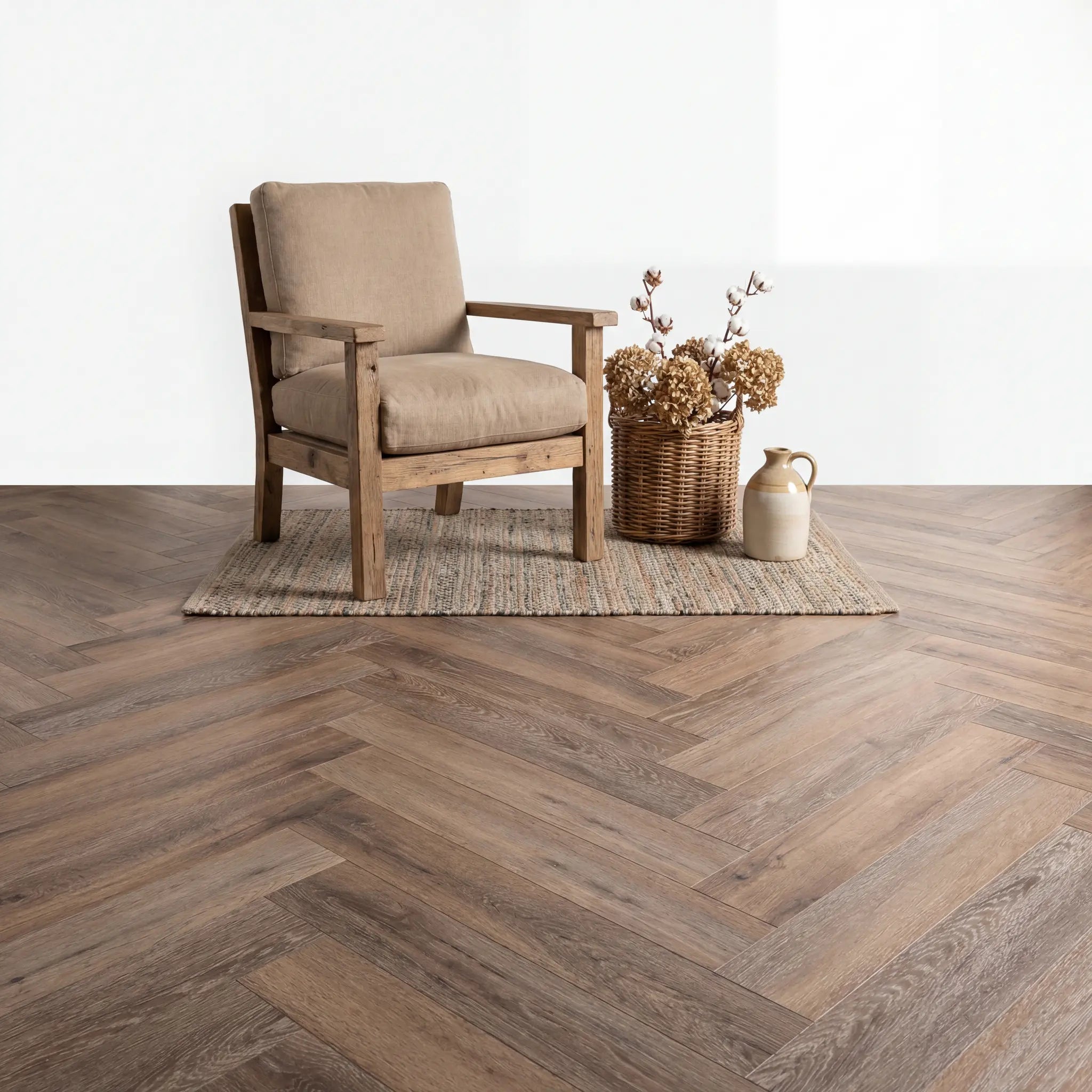 Lux Tenebrae Visgraat Dark Oak Plak PVC - Afbeelding 5