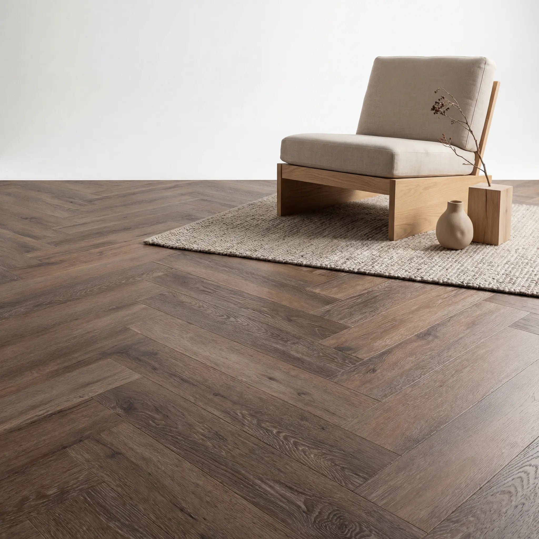 Lux Tenebrae Visgraat Dark Oak Plak PVC - Afbeelding 6
