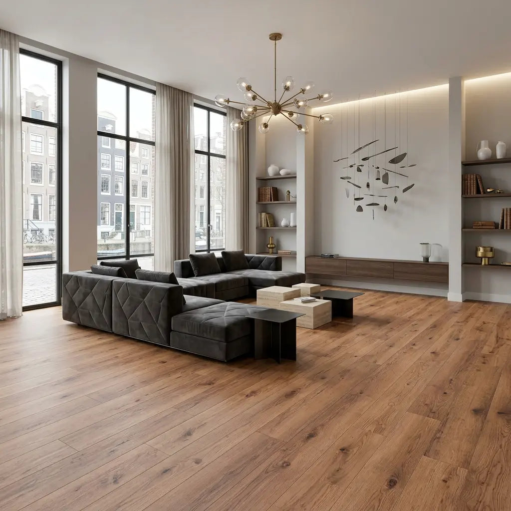Dunea Rechte Plank Warm Oak Klik PVC - Afbeelding 3