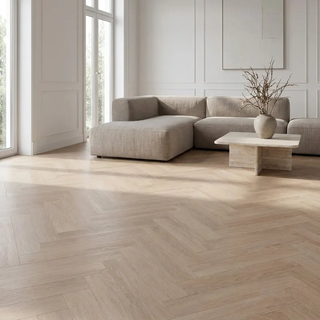 Dunea Visgraat Beige Oak Klik PVC - Afbeelding 3