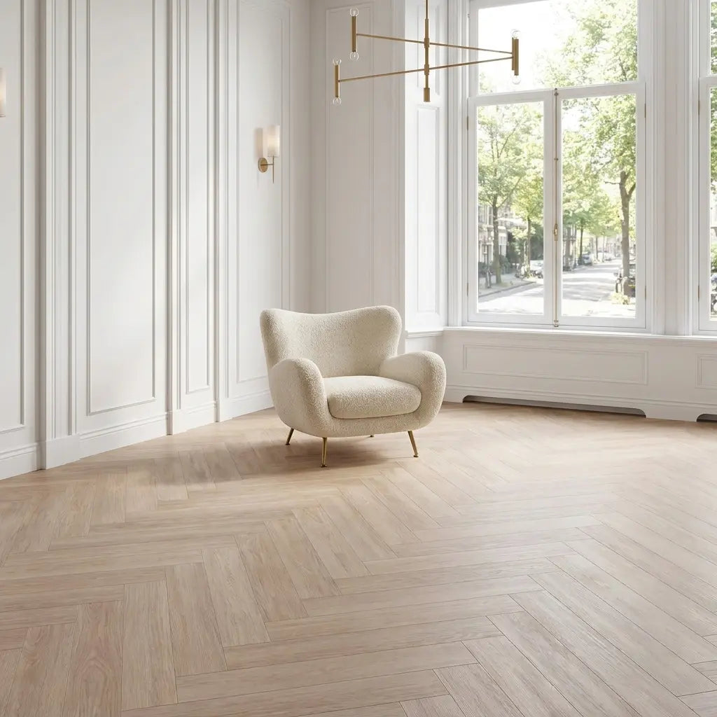 Dunea Visgraat Beige Oak Klik PVC - Afbeelding 4