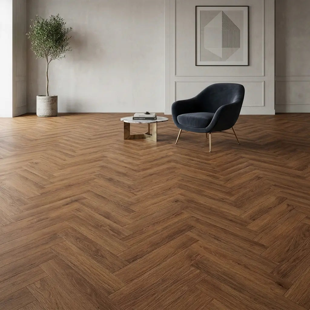 Dunea Visgraat Warm Oak Klik PVC - Afbeelding 4