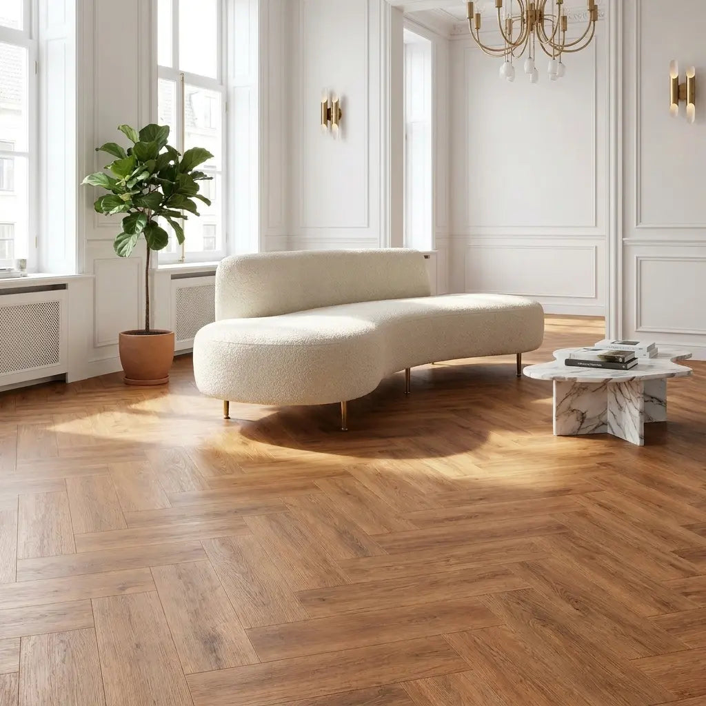 Dunea Visgraat Warm Oak Klik PVC - Afbeelding 6